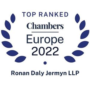 Chambers Europe Ranks Ronan Daly Jermyn Highly in 2022 Guide