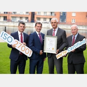 Ronan Daly Jermyn awarded ISO 27001 Certification for achieving best practice in Information Security Management
